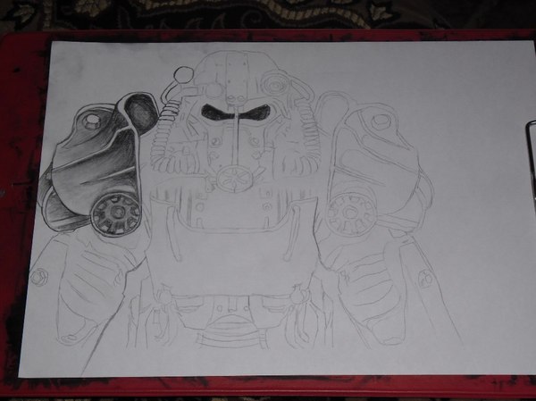 Рисованный fallout 4 Рисованный fallout 4