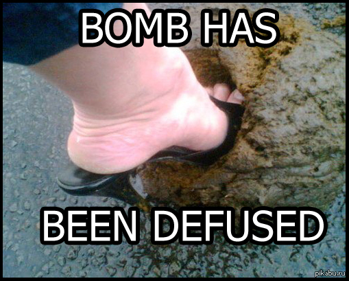 BOMB HAS BEEN DEFUSED - NSFW, , Counter-strike, Feces