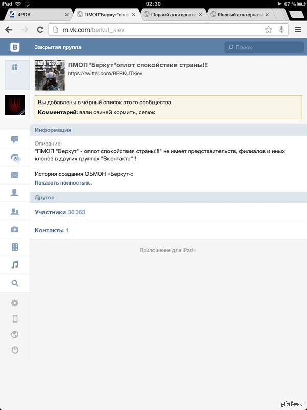 Беркут, такой беркут даже вк.
