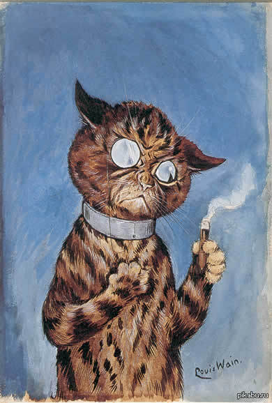   Cat smoking a cigar