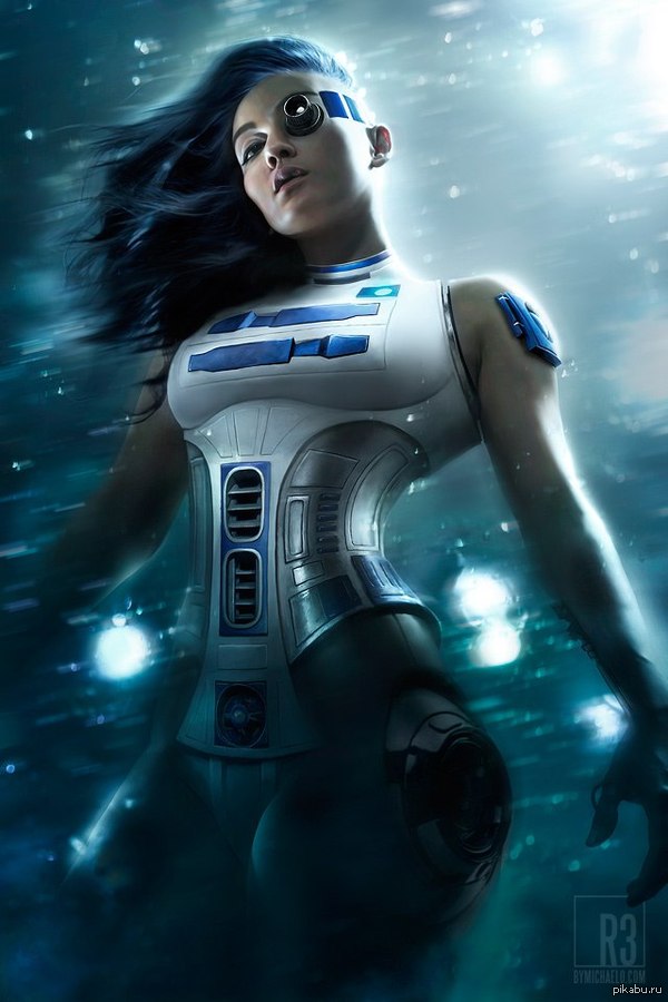 Rule 34 is omnipotent! Even R2-D2 got hit by it. - NSFW, Figure, Robot, Boobs, Art, R2d2