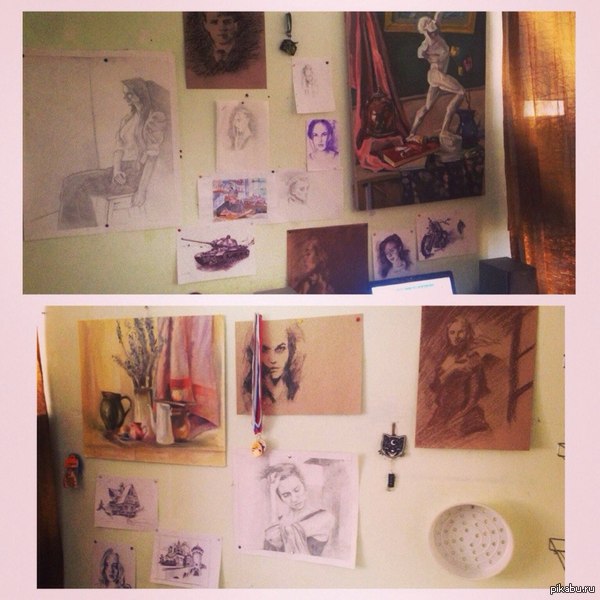 artist's home - My, Work, Wall