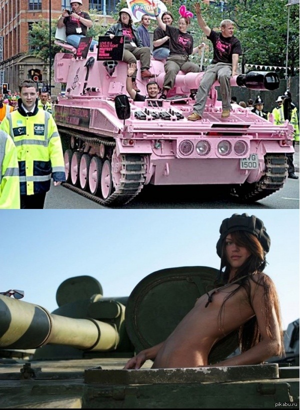 Military and boobs - NSFW, My, Military, Boobs, Girls, Tanks