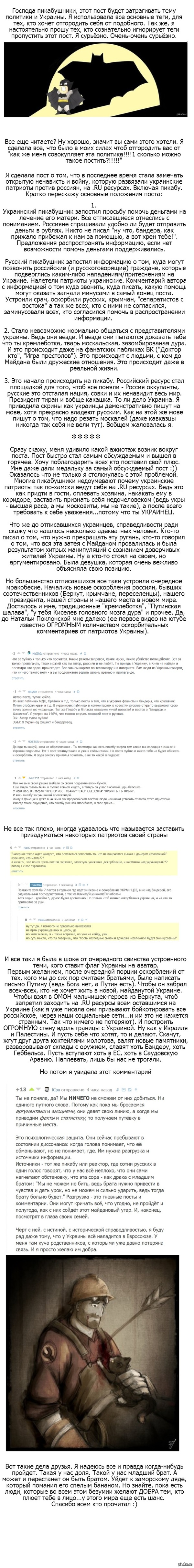 Как я делала пост про Майдан на Pikabu. Итоги.