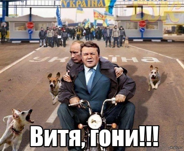 With every plus, dogs run faster :) - Yanukovych, Vladimir Putin