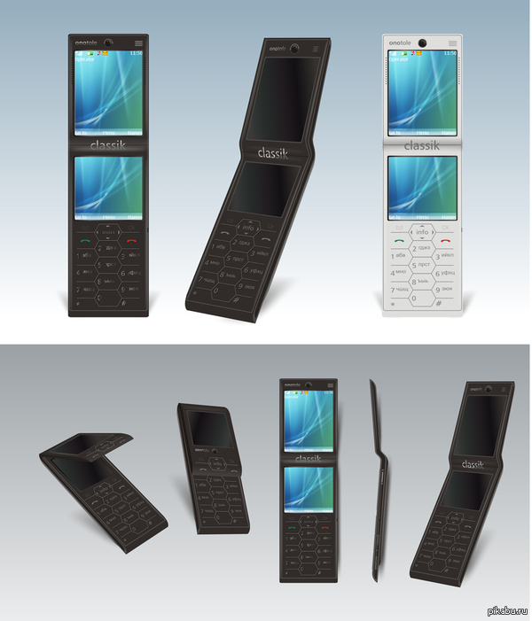 Three screen phone concept - My, Mobile phones, Mobile