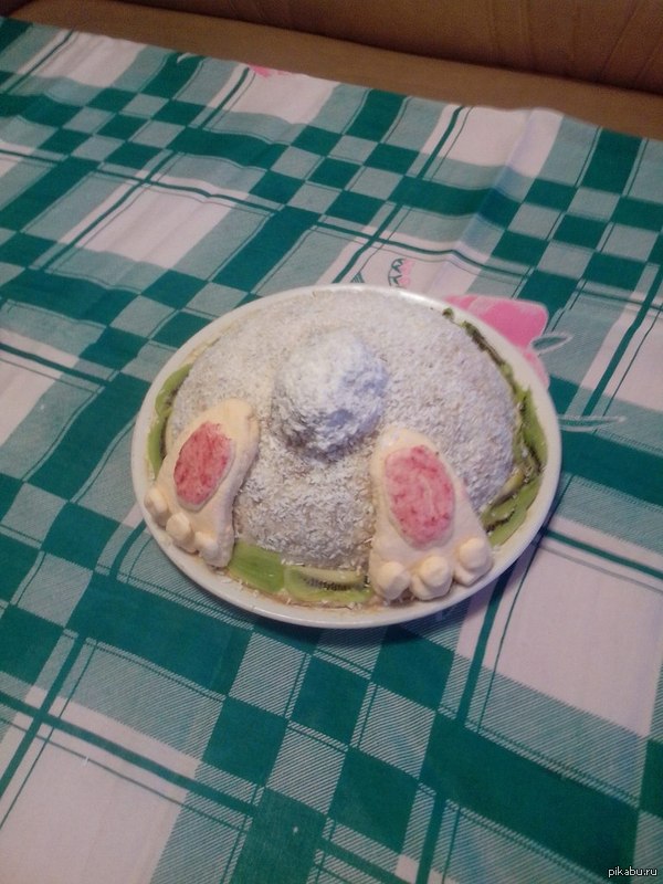 Тортик "Кролик в норе" на День Рождения брата^^