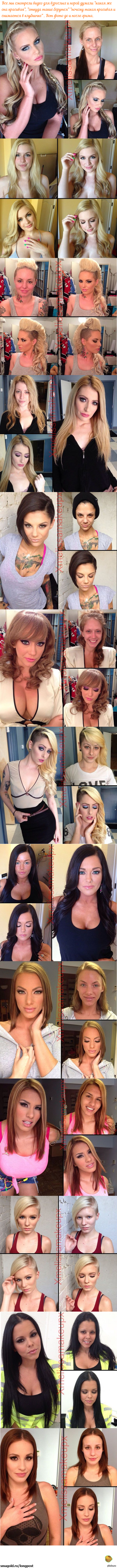 Небольшой фото длиннопост о том, как красиво работают гримеры.