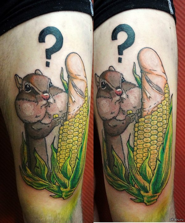 This is the corn - NSFW, Corn, Hamster, Fucked up, Tattoo