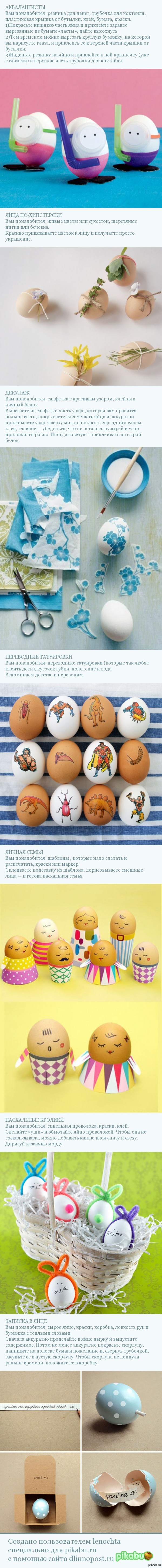 Идеи для пасхальных яиц