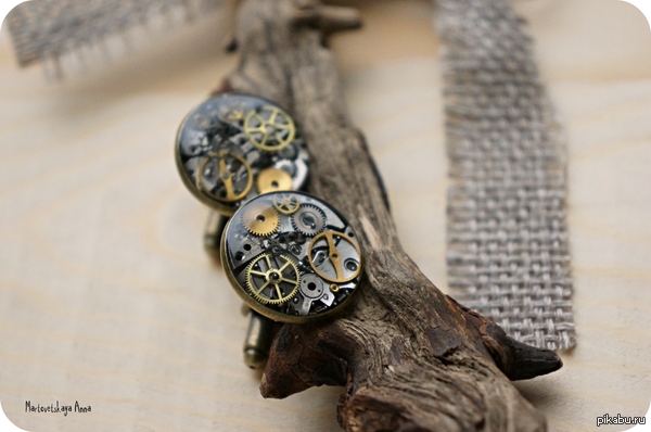 Cufflinks - Cufflinks, Decoration, My, Unisex, Steampunk