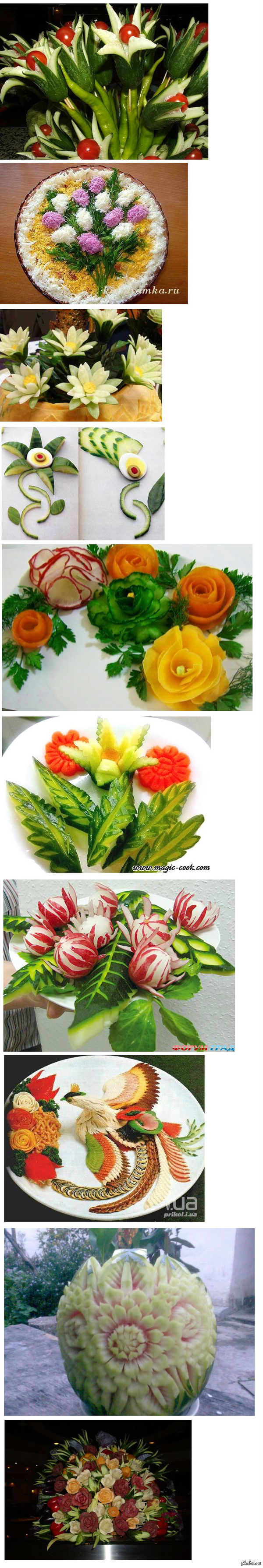 The magic of vegetables - My, My, Vegetables, Crafts, Decoration, Longpost