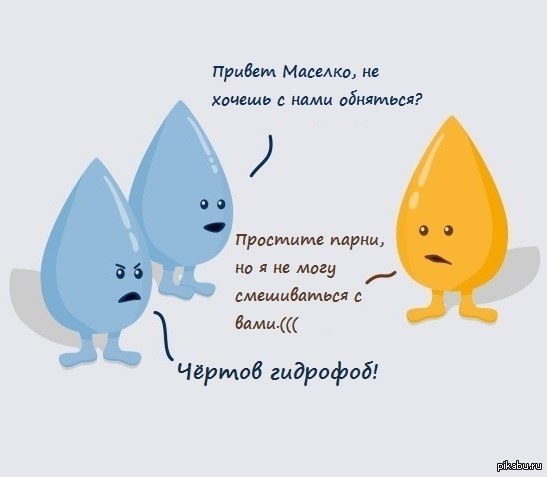 немного химии... - Вода, Химия, Масло