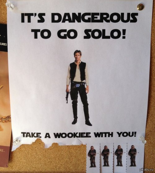 It's dangerous to go alone - Announcement, Han Solo, Wookiees, Chewbacca, Not button accordion