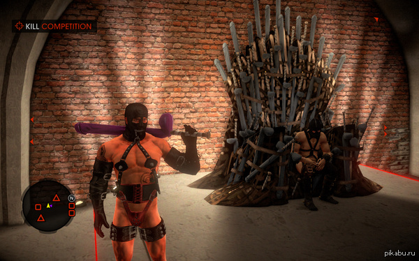 This throne was forged from a thousand dildos of defeated sex slaves - NSFW, Saints row 4, Game of Thrones, Humor