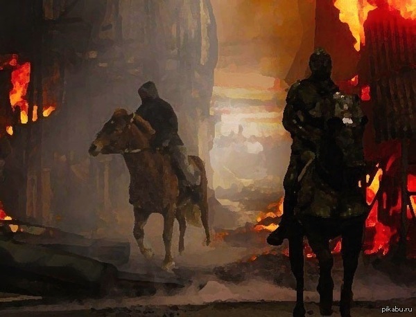 Это мой арт-иллюстрация к незаконченному рассказу, который был выложен на пикабу неделю назад. Сам рассказ в коменте.