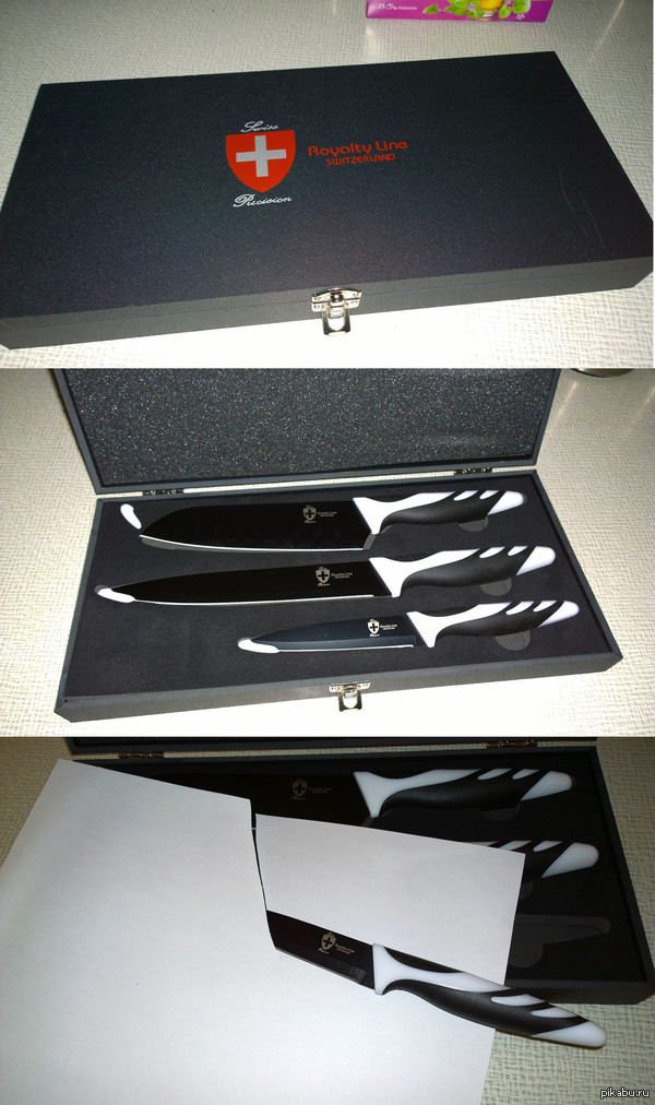 My new set of Swiss kitchen knives. - My, Knife, Knife set, Kitchenware