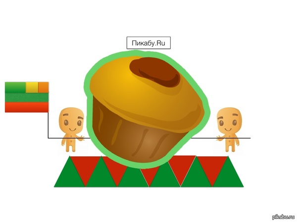 Средний интернет-герб Пикабу.