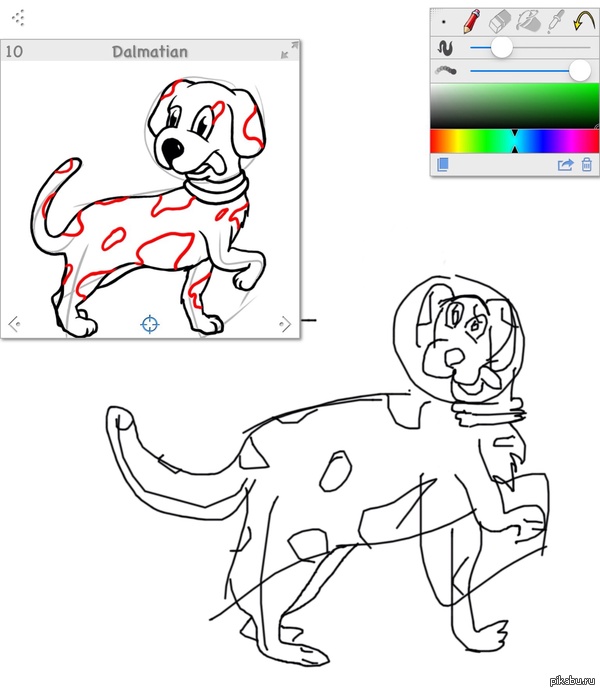 Скачала рисовалку на планшет...