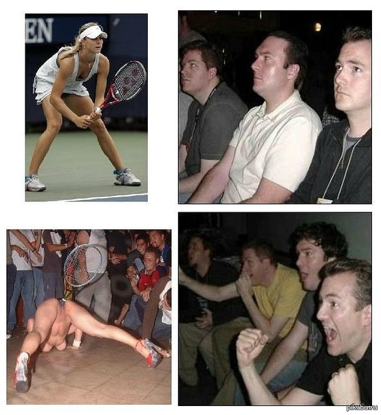 Men are such men))) - NSFW, Tennis, A real man