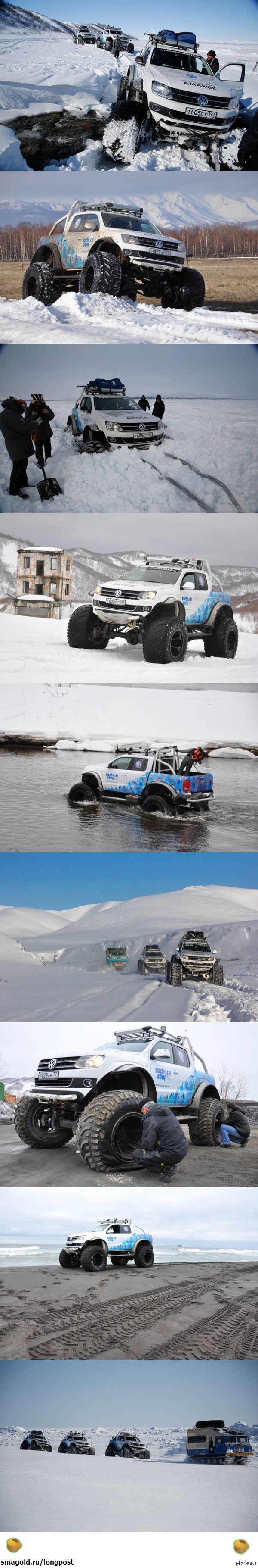 Drom.ru протестировал на Камчатке вездеходы «Северные волки»