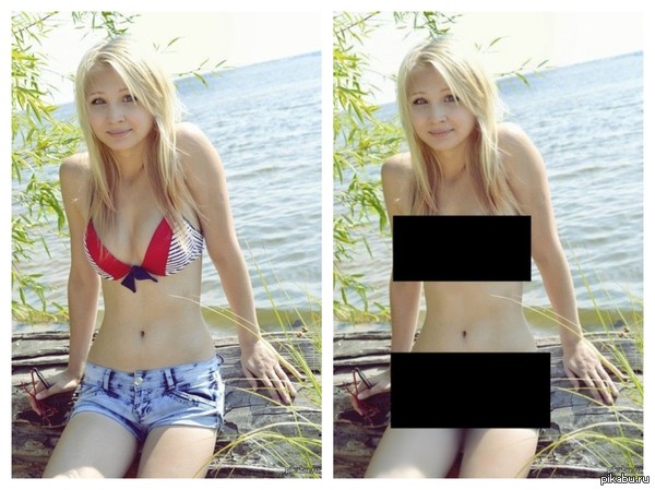 Just rectangles, but how they change the meaning ... - NSFW, Rectangle, Girls, beauty, Water, Not mine