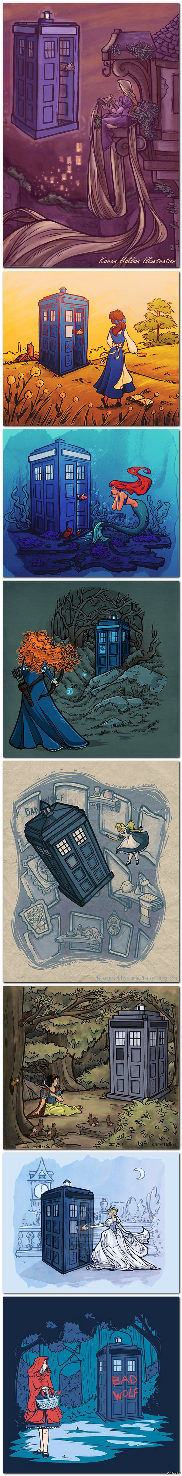 Doctor Who and Disney princess
