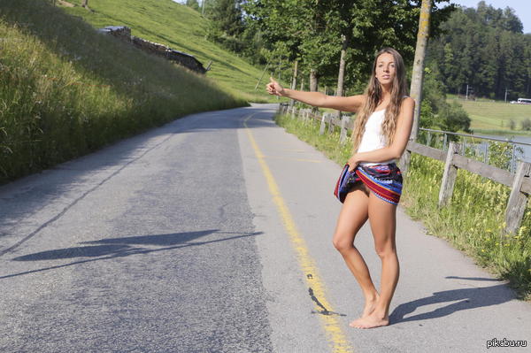 Autostop - NSFW, Girls, Road, Hitch-hiking