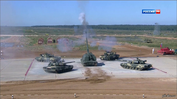 В Подмосковье стартовал российский этап «Танкового биатлона – 2014»