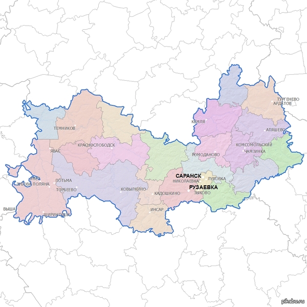 Границы Мордовии. Собака.