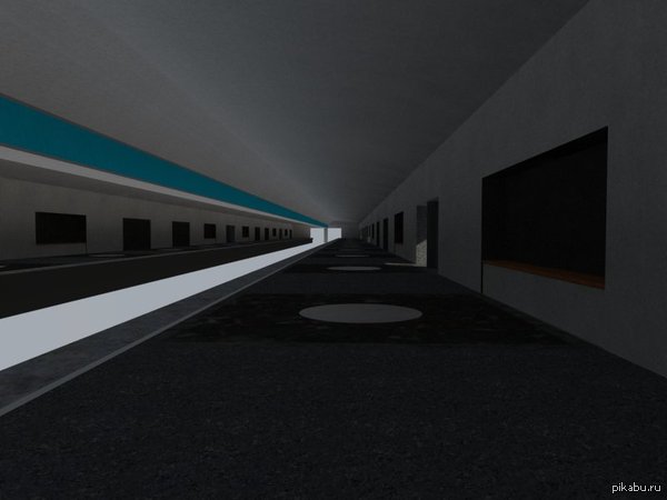 Render of a subway station of his own composition. - My, Render, Sketchup, Metro, Vray, SketchUp (program)