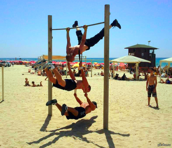 Handsome (beauties alive in every sense) - NSFW, Beach, Sea, Relaxation, Sport, Horizontal bar