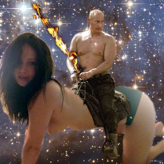 Просто Путин сидит на JLaw - NSFW, Дженнифер Лоуренс, Владимир Путин, Photoshop