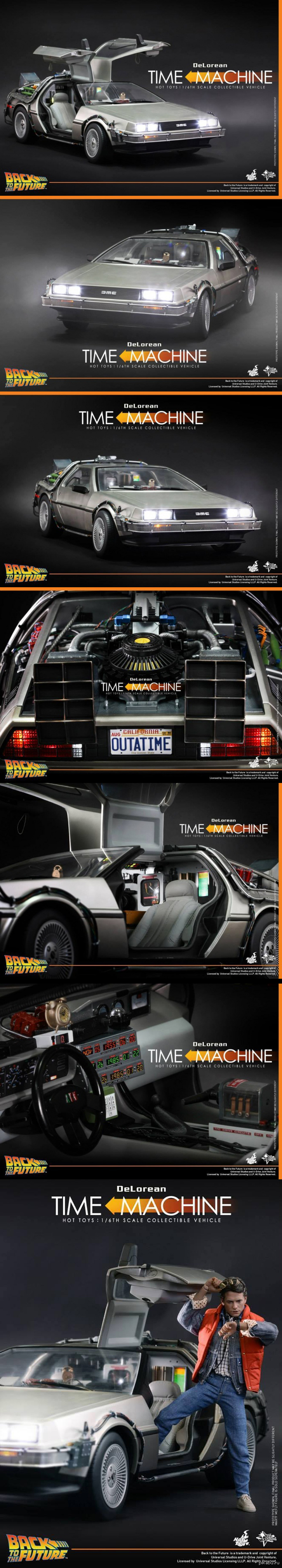 DeLorean   1:6 (Hot Toys).      Hot Toys  2016 .  1/6,  16 LED  ,     .