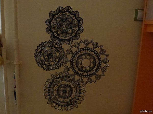 Нарисовал недавно на своей стене.