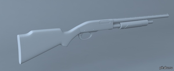3D модель ружья