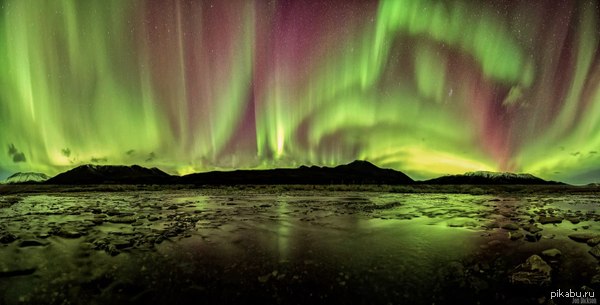 Polar Lights. Canada. 4.09.2014 - Land, Pole, Polar Lights