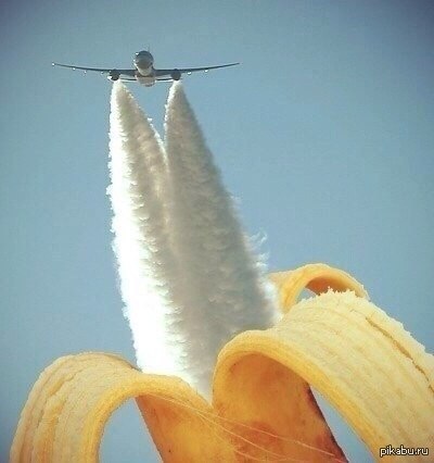 Banana - Interesting, Russia, Banana, Airplane