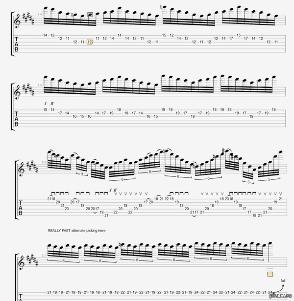 Decided to play the guitar - My, Dream Theater, Petrucci, Tab, Notes, Music, Guitar, Progressive Metal