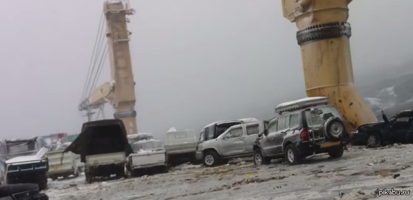 Путешествие машин из Японии в Великую. Ссылка на видео в описании.