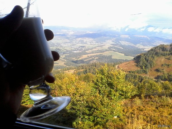 View from the window on Transcarpathia. - My, Transcarpathia, View from the window