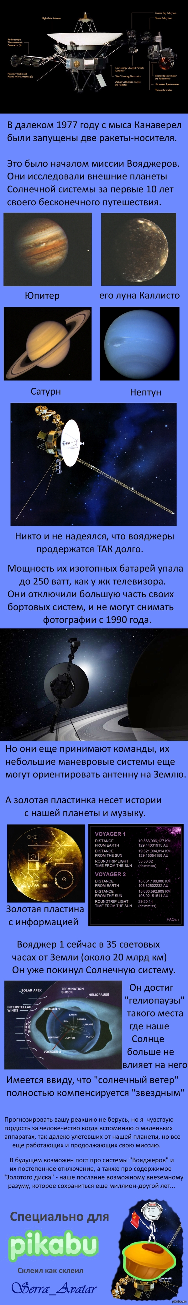 Самые далекие из творений рук человеческих летят в пустоте уже 37 лет...но все еще отвечают нам...