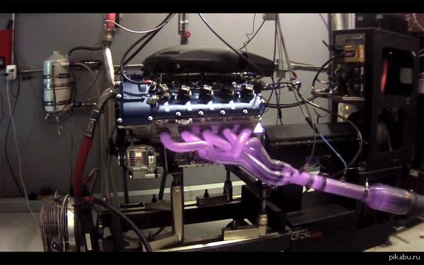 Нагрев титанового выпускного коллектора