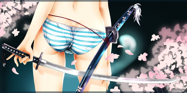 Pantsu - NSFW, Touhou, Konpaku Youmu, , Anime, Panties, Katana