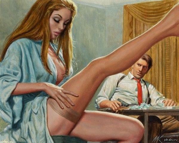 Wow, what! - NSFW, Stockings, Legs, Gorgeous, Men and women, Drawing, Art