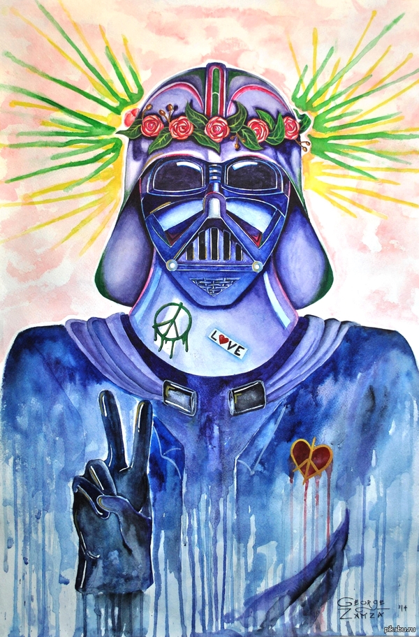 &quot;Love, Peace and Darth Vader&quot;      George Zamza.