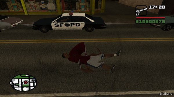Я люблю GTA: San Andreas Случайно словил этот глюк через один из CLEO-скритов.