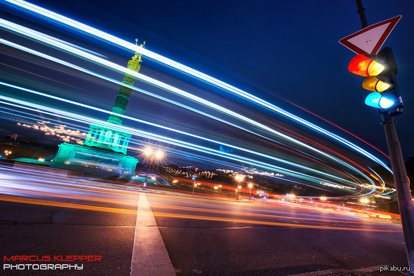 Five seconds - normal flight! - Light, Town, Night