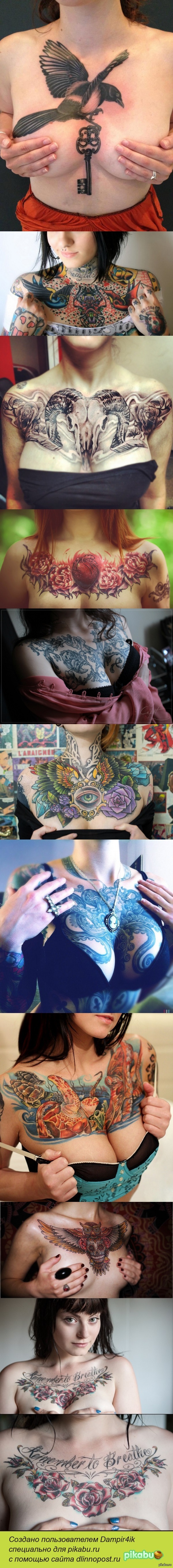 Tattooed breasts *_* - NSFW, Breast, , Tattoo, Longpost, Strawberry