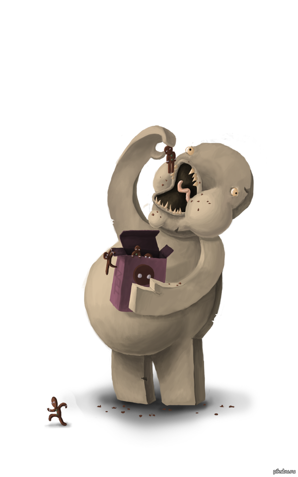 Обжора - каннибал